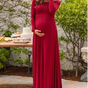 NWT Small pink blush maxi dress maternity